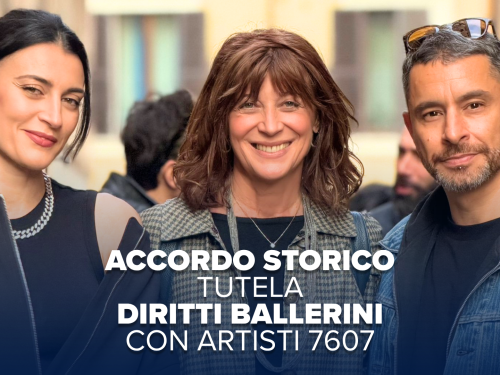 Accordo Storico Tutela Diritti Ballerini Con Artisti 7607 B